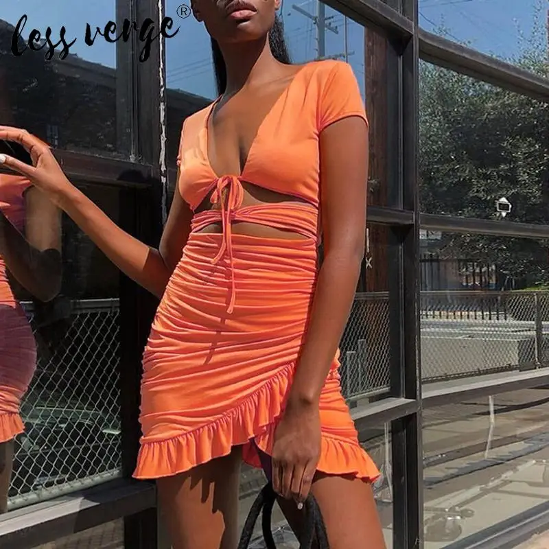 Женское облегающее мини платье с глубоким v образным вырезом облегающие вечерние