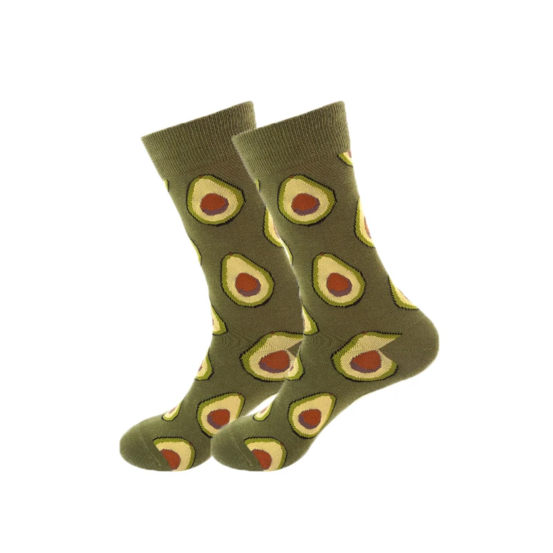 

Men's Women's Funny Socks Woman Food Fruit Embroidery Avocado Pizza Cake Shrimp Happy Cottonhappy Fashion Anime Basketball Rugby
