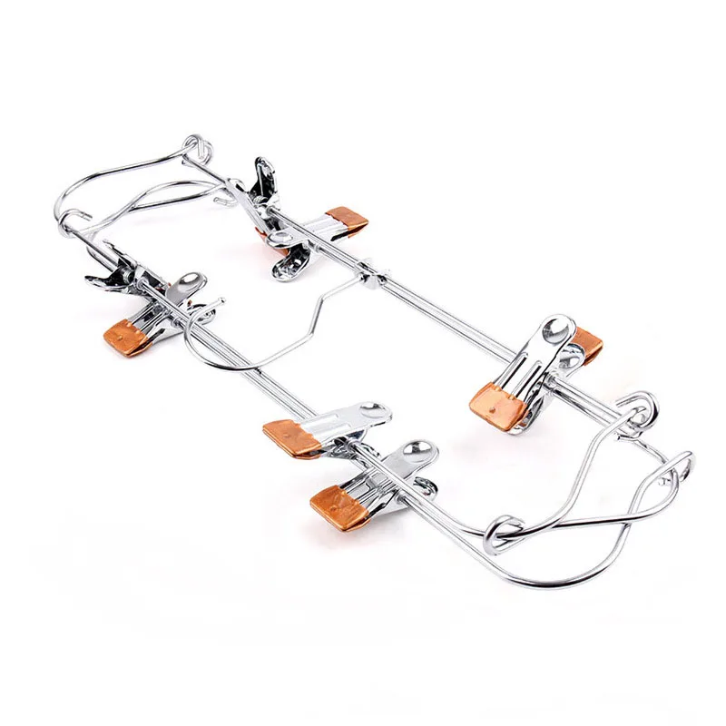 

Multilayer Skirt Hanger Pants Fix Clip Foldable Closet Organizer Stainless Steel Trousers Kid Clothes Storage Clothespin Hanger
