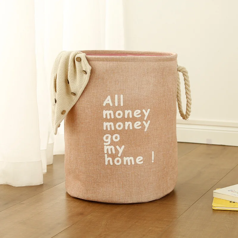 3PCS / LOT Hot Sale Letter Print EVA Thicken Double Layer Foldable Laundry Basket Storage Dirty Clothes Bucket | Дом и сад