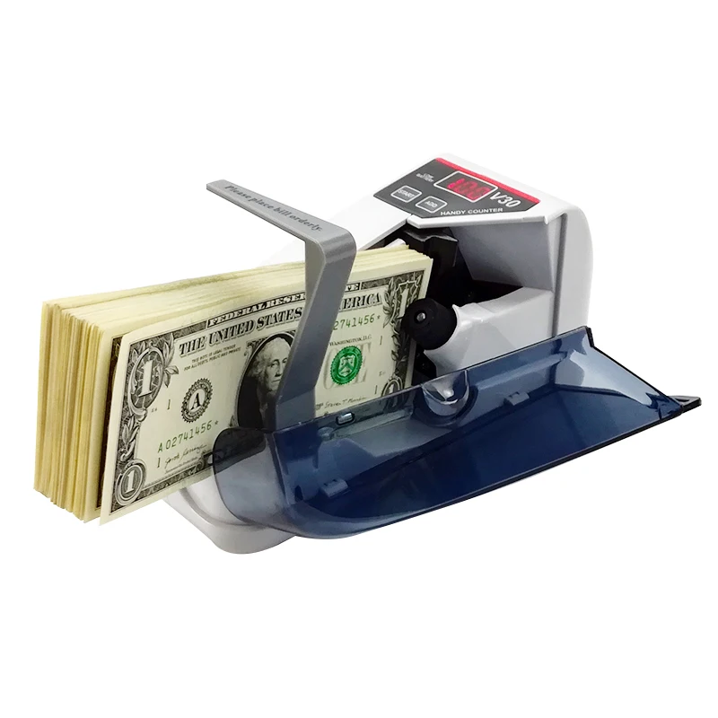 V30 portable counterfeit money counter cash note register multinational counting machine mini currency detector | Компьютеры и офис