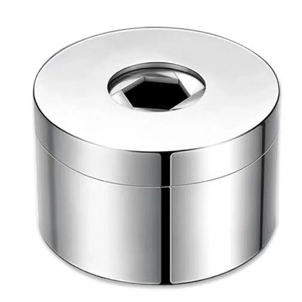 

European Stainless Steel Ashtray With Lid Mechanically Rotating Creative Personality Home Living Room Office Ashtray
