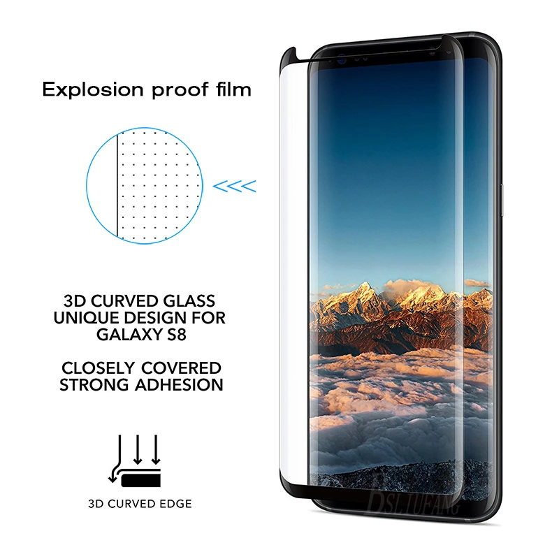 VBNBV 3D полностью изогнутое закаленное стекло для samsung Galaxy S10 S9 S8 Plus Защита экрана для samsung Note 9 8 S10E защитная пленка