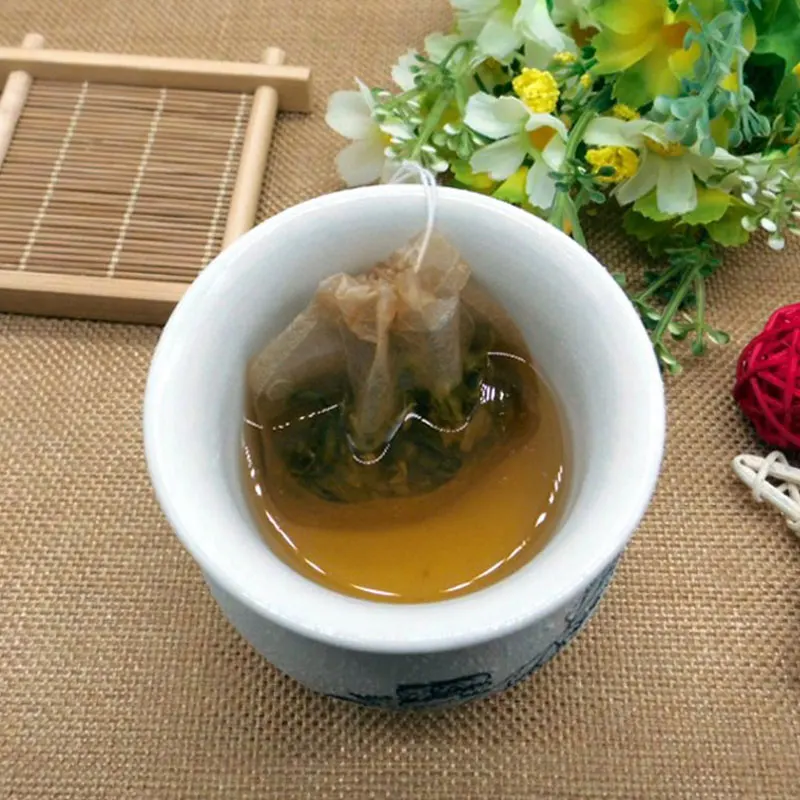 Креативные Круглые чайные пакетики одноразовые для пищевых продуктов бумажные