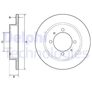 

DELPHI BG3203 DISC REAR 99 CARISMA-VO.S40