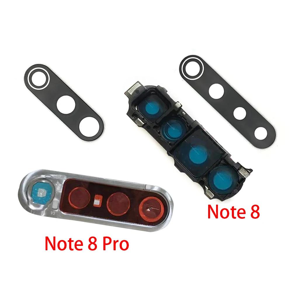 

Camera Glass Lens Frame For Xiaomi Redmi Note 8 Pro Rear Back Camera Glass Lens Bezel With Sticker Replacement Spare Parts