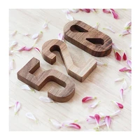 80mm decorative wooden house number garden address street digital sign plates door plaque numbers for home apartment mailbox 0 9