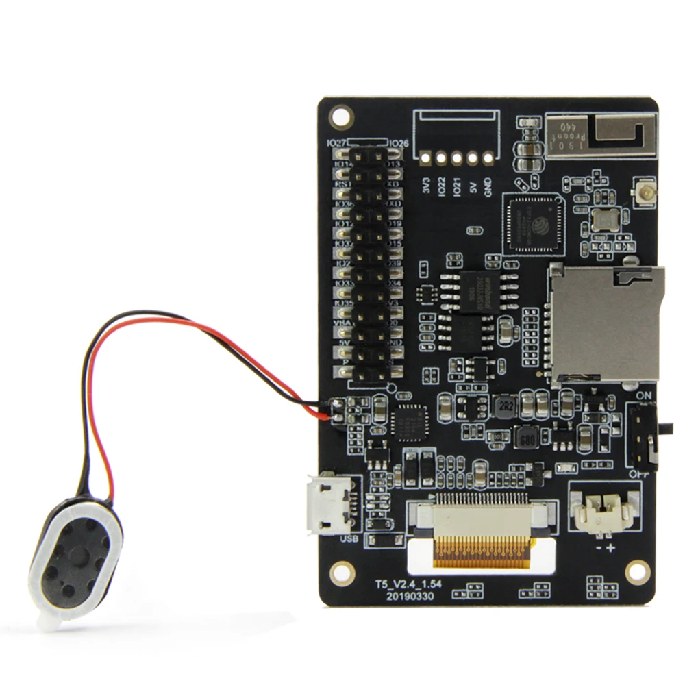 

TTGO T5S V2.4 Wifi Bluetooth Wireless Module Base ESP-32 Esp32 Yellow Display EPaper Sperker Electric Development Board