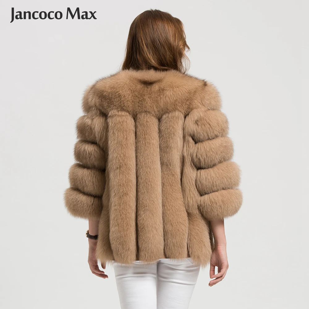 Шубы из натурального Лисьего меха женские зимние модные меховые куртки