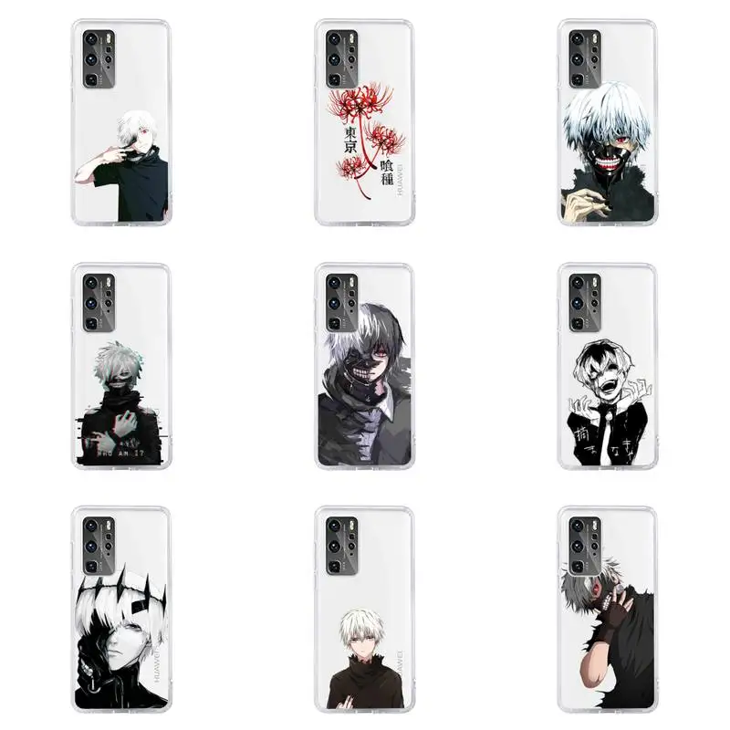 

Tokyo Ghoul Phone Case For Huawei P40 P30 P20 Mate Honor 10i 30 20 i 10 40 8x 9x Pro Lite Transparent Cover