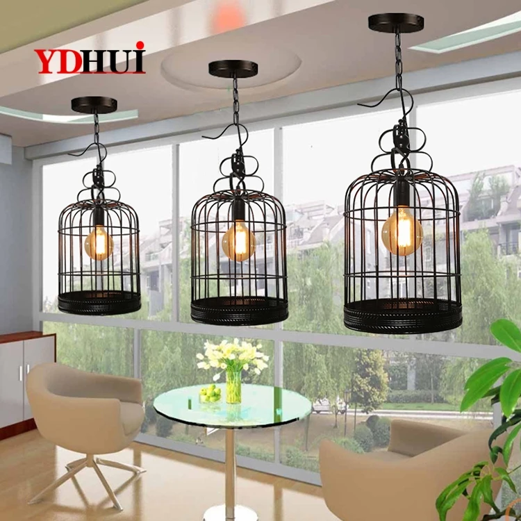 Tieyi Bird Lantern Restaurant Chandelier Creative Simple Bar Cafe Hot Pot Retro Industrial Decoration Lamp | Лампы и освещение
