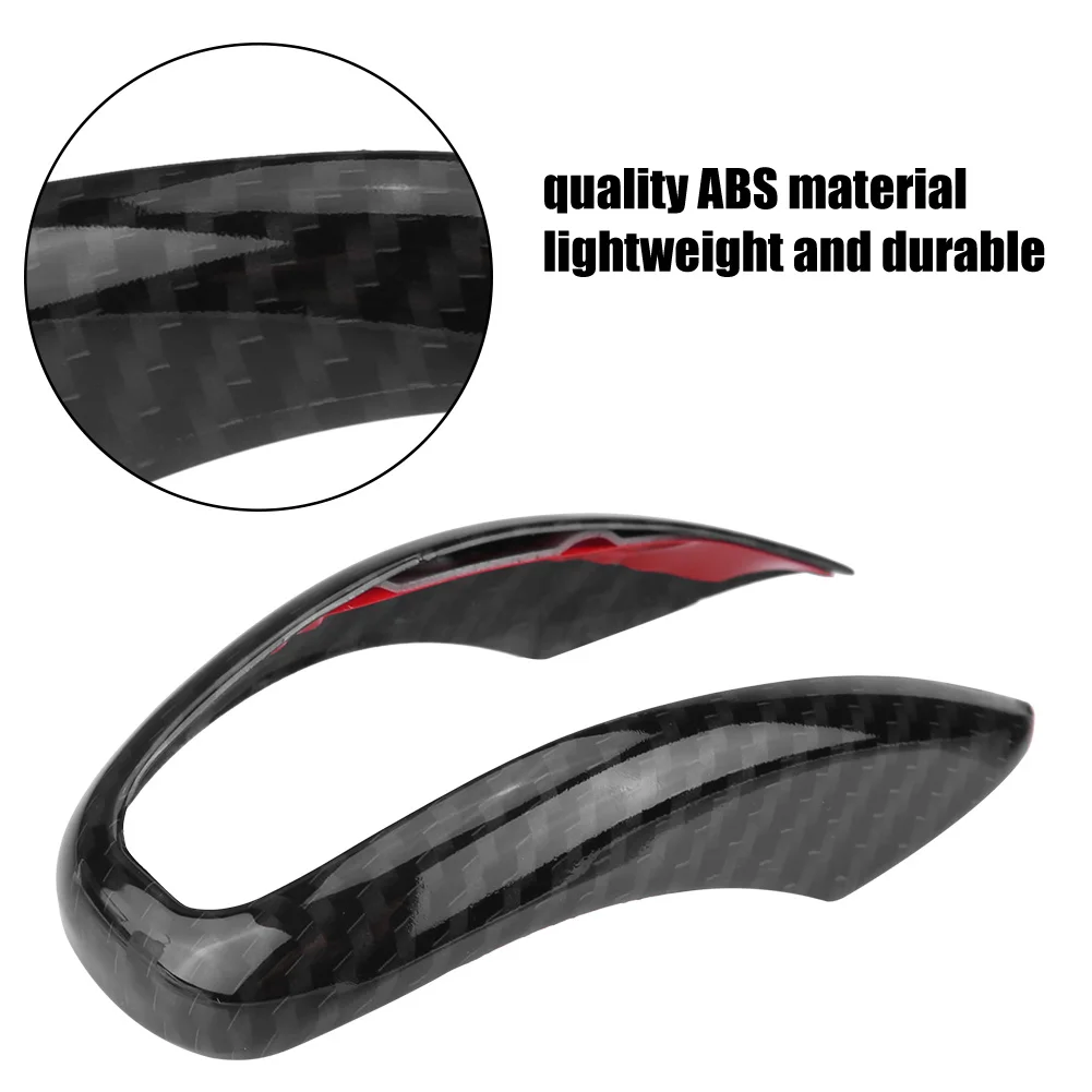 Car anti-rust Interior Gear Shifter Knob Frame Cover Trim prevent scratches ABS Material for Alfa Romeo Stelvio/Giulia 2016-2018 |