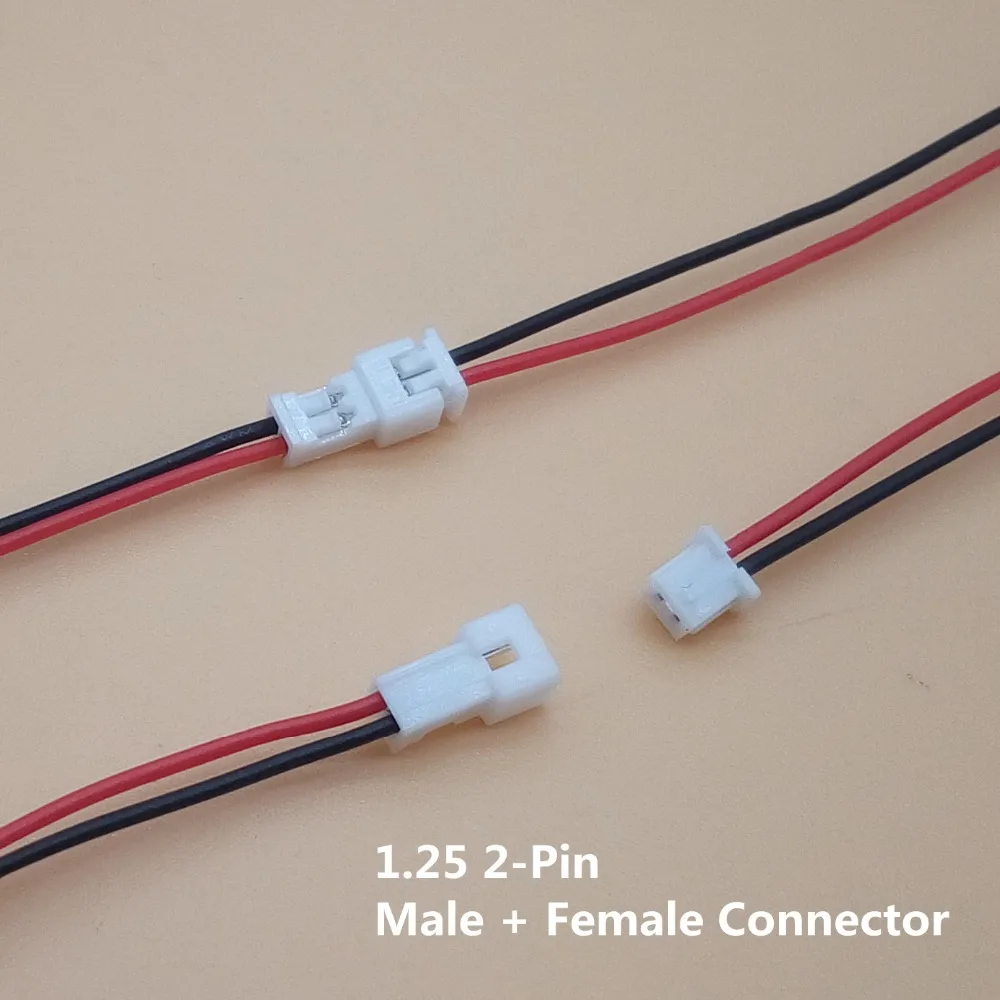 100 компл./лот разъем Micro JST 1 25 мм 2Pin 3Pin 4Pin штекер и гнездо с проводами кабели
