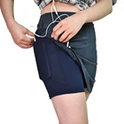 Трусы-шорты женские WOSAWE, с гелевыми вставками, черные, юбка для езды на велосипеде