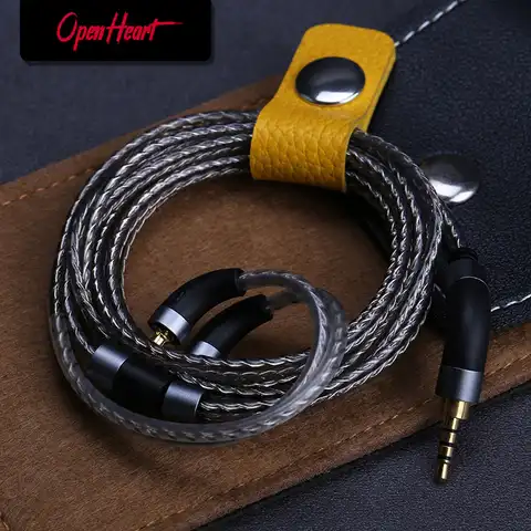 Балансный кабель OPENHEART MMCX 2,5/3,5/4,4 мм для наушников, обновленный сменный кабель с серебристым покрытием, высокое качество