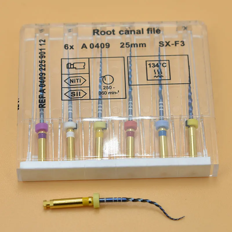 Стоматологическая Супер Файлы Синий Гибкий endo поворотный Эндодонтический
