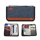 Дорожпосылка сумка для паспорта и кредитных карт с RFID-защитой и защитой от кражи