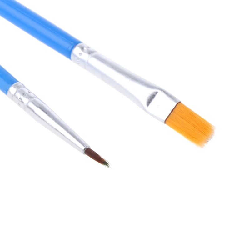 6 цветов акриловых красок w/ 2 кисти для нейл арта настенная живопись маслом