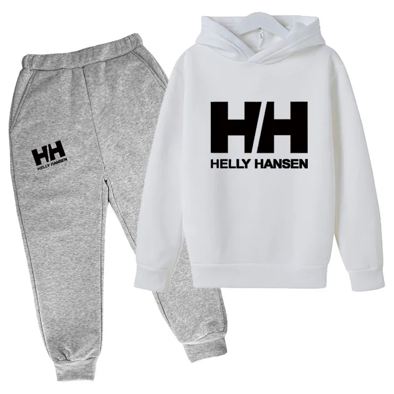 

2021 Fashionable Leisure Winter Trend Children's Suit Autumn Boy's Hoodie + Sweatpants Two-Piece Cotton Girls Sports Clothes