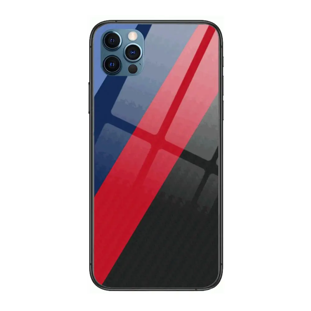 

Case Bmw Blue Red Sport Car Style Phone Case cover For iphone 12 pro max 11 8 7 6 s XR PLUS X XS SE 2020 mini black cell shel