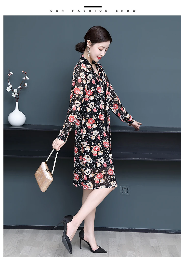 TingYiLi Women Printed Kimono Cardigan Summer Button Up Long Sleeve Boho Shirt Long Floral Chiffon Blouse Top Ladies Plus Size womens shirts and blouses