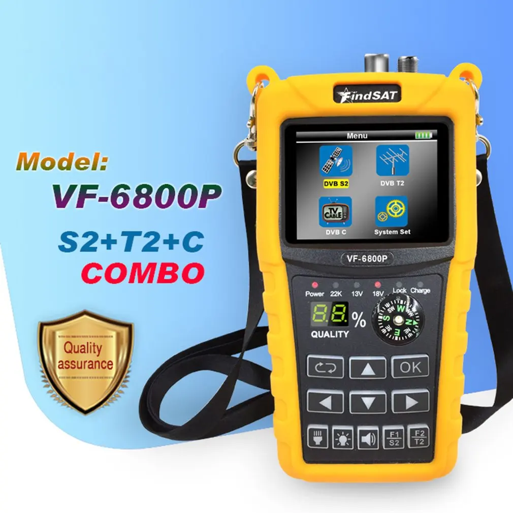 

VF-6800P Star Finder With Compass Digital Satellite Finder Multi-detection High-definition Antenna Satellite Finder