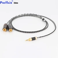 preffair 1pc hifi 2 5mm trrs balanced to 2 rca male cable for astellkern ak100iiak120iiak240 ak380ak320dp x1