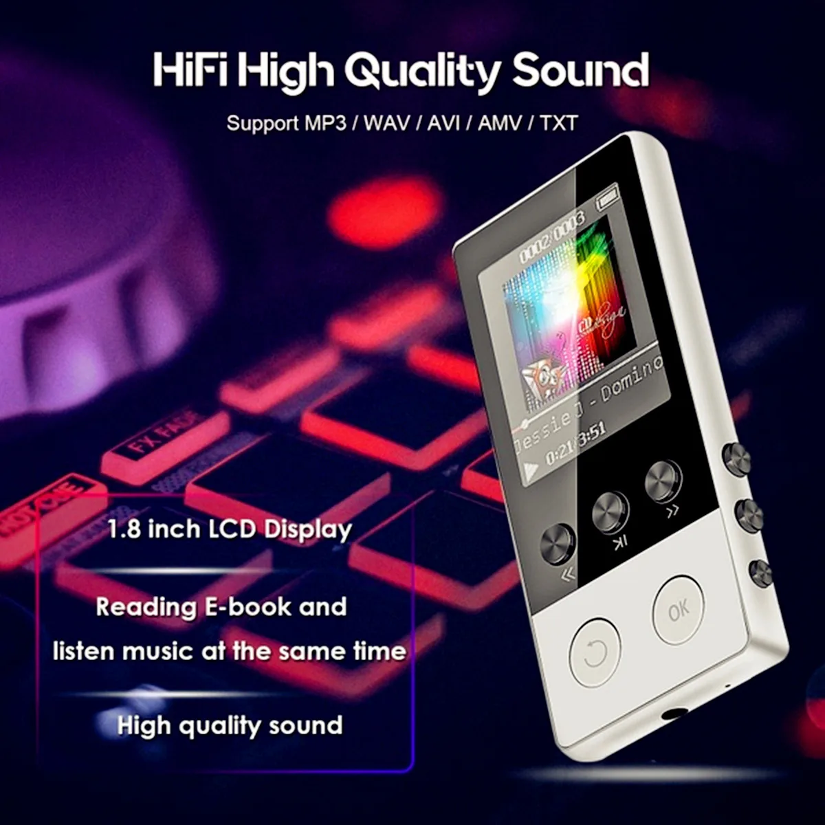MP3 плеер с поддержкой bluetooth и TF карт до 128 ГБ|MP3-плееры| |