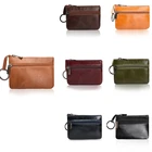 Модный женский мужской Детский мини-кошелек, Дамский кошелек на двойной молнии, Многофункциональный маленький кошелек для монет, кредитных карт, брелок-кошелек