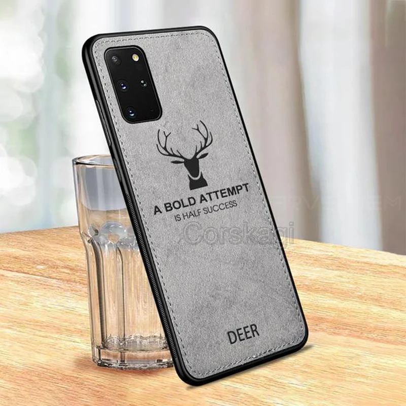 Тканевый чехол с изображением оленя в стиле ретро для Samsung Galaxy A42 A52 A72 A12 M31 M31S M51 M21