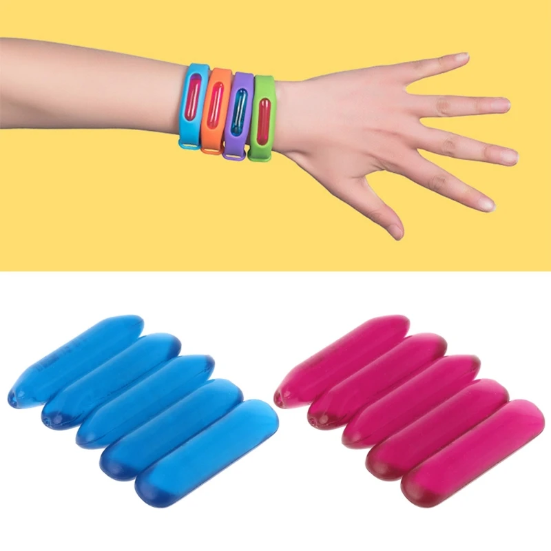 5 шт. противомоскитное масло капсулы репеллент от комаров браслеты аксессуары