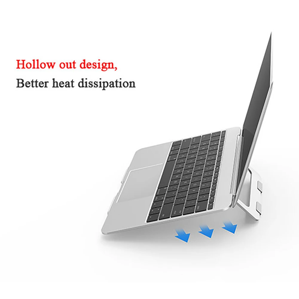 Gold Color Aptop Stand for MacBook Pro Notebook Foldable Aluminium Alloy Tablet Bracket Laptop Holder | Электроника