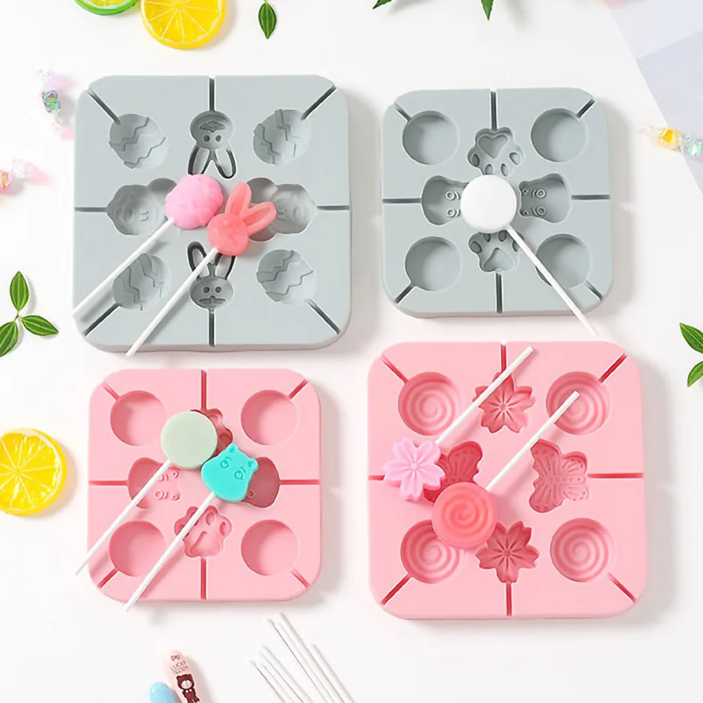 Силиконовая форма животное цветок торт для печенья шоколада леденец на палочке