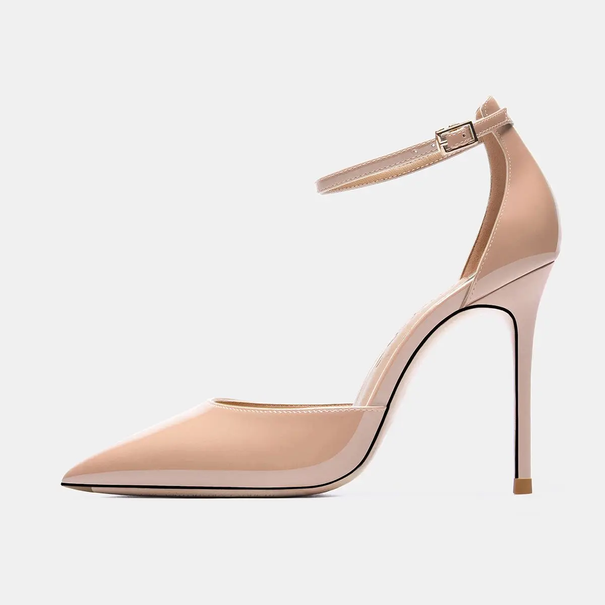 

Women Sandals Platforms Summer 2021 Ankle Strap Gladiator Buckle Strap Pumps Thin High Heels Party Shoes Ladies Pointed Toe 8/10