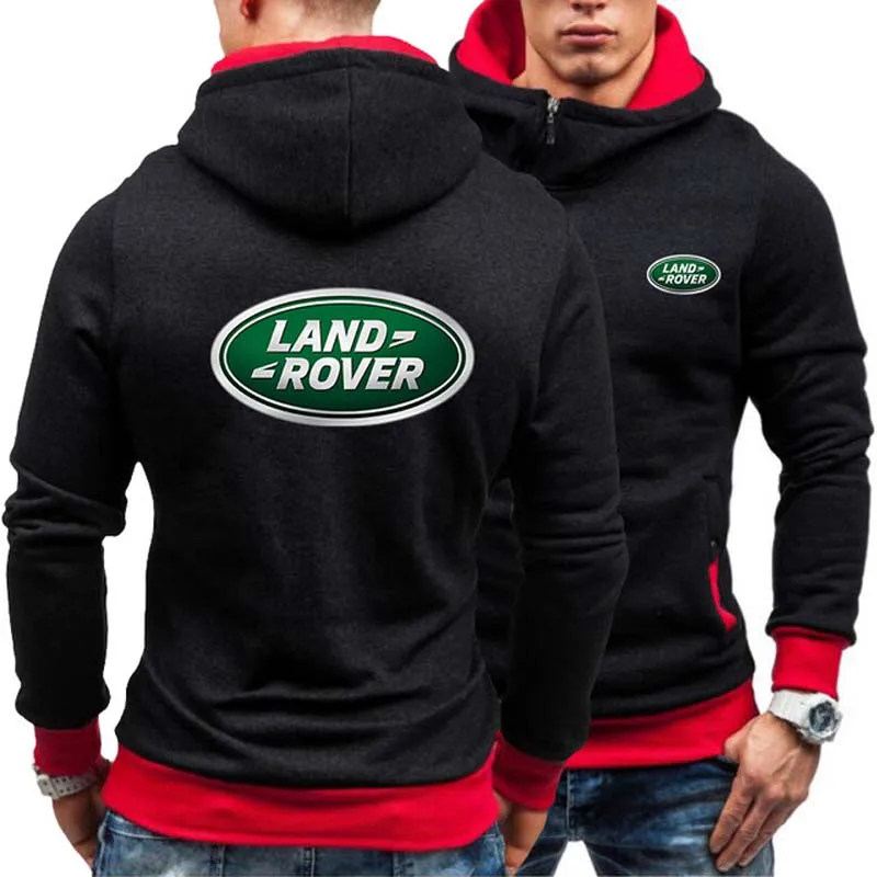 

2021 Land Rover мужская повседневная толстовка с капюшоном, модная удобная спортивная одежда с наклонной молнией в стиле Харадзюку, Мужской пулов...