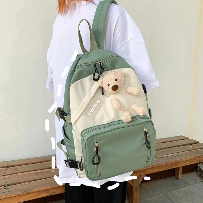 

Backpack for Teenage Girls Travel Shoulder Bag Mochila Cute Cartoon School Bag Backpack For Women Nylon Waterproof