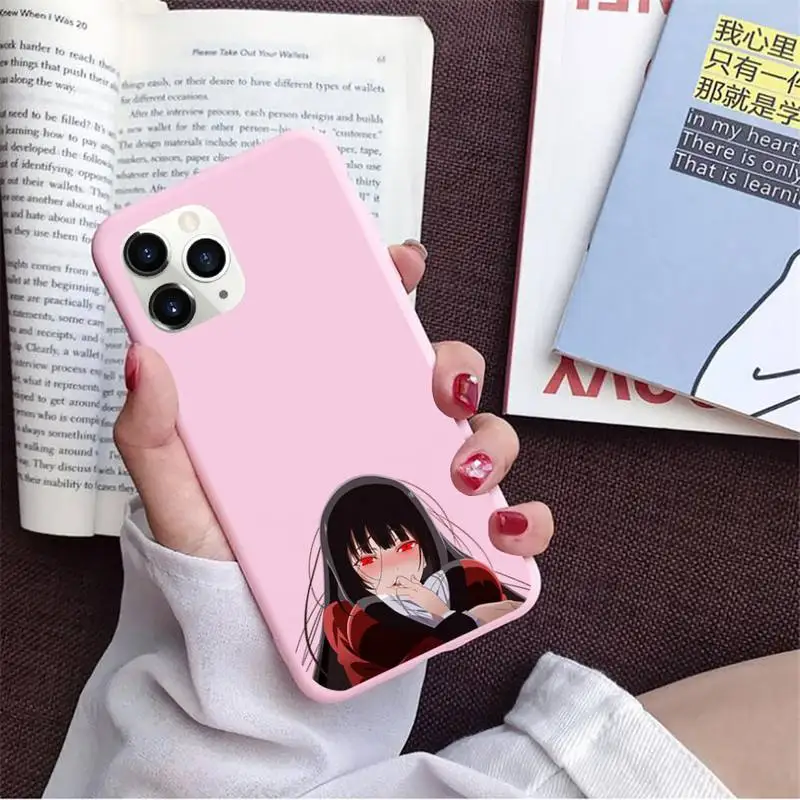 

Kakegurui Crazy passion anime Phone Case Candy Color for iPhone 11 12 6 6S 7 8 XS X SE 2020 XR mini pro Plus MAX coque