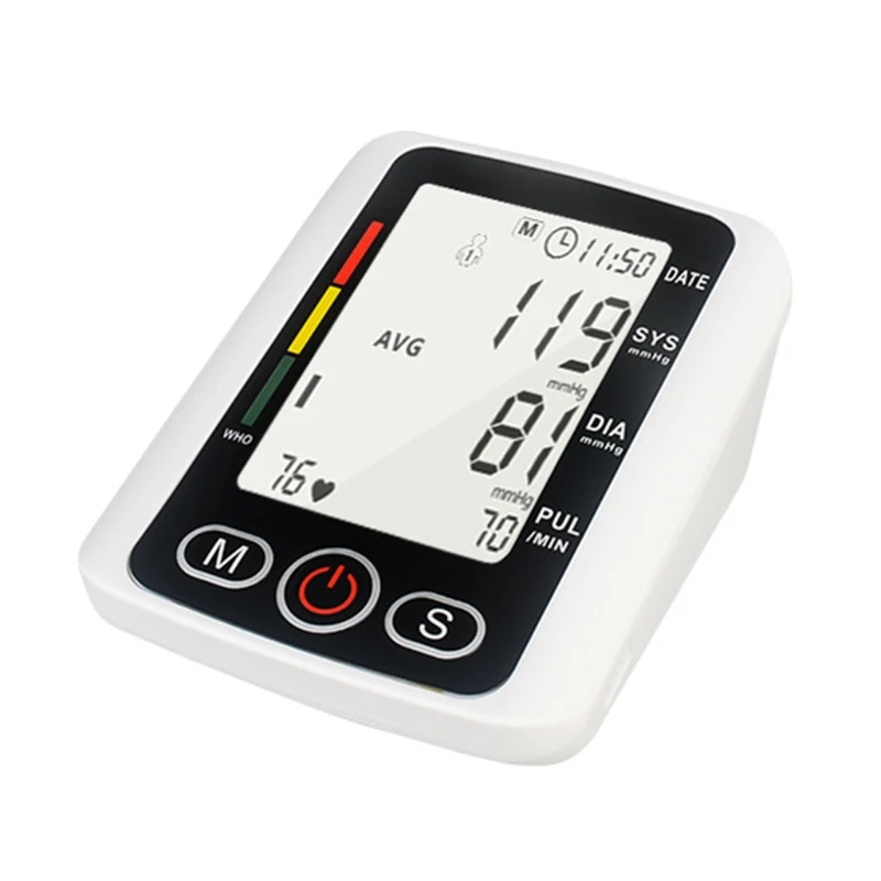 

Arm Electronic Digital Sphygmomanometer Smart Blood Pressure Monitor Heart Rate Detection Voice Broadcast Tonometer