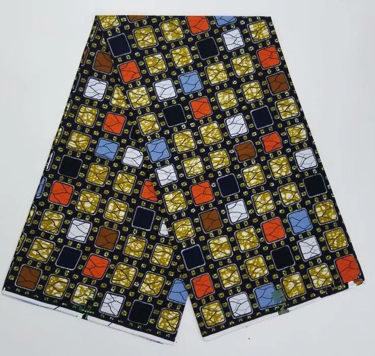 

New Original Real Wax Prints High Quality African Fabric 100%Cotton Material Nigerian Satin Ankara Batik Top Class Sewing Dress