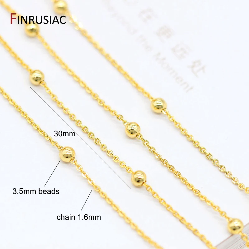 Цепочки с шариками для изготовления ювелирных изделий цепочки покрытием из