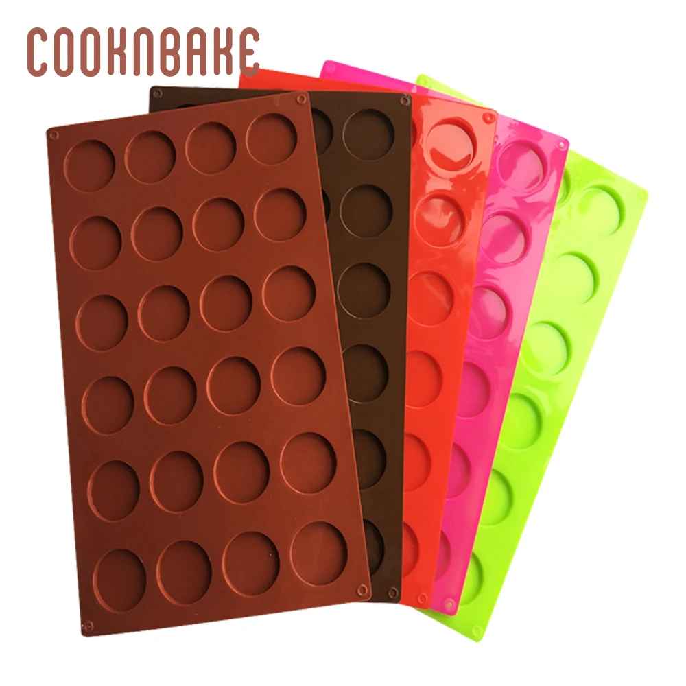 COOKNBAKE силиконовая форма для печенья круглая конфет и шоколада 24 полости