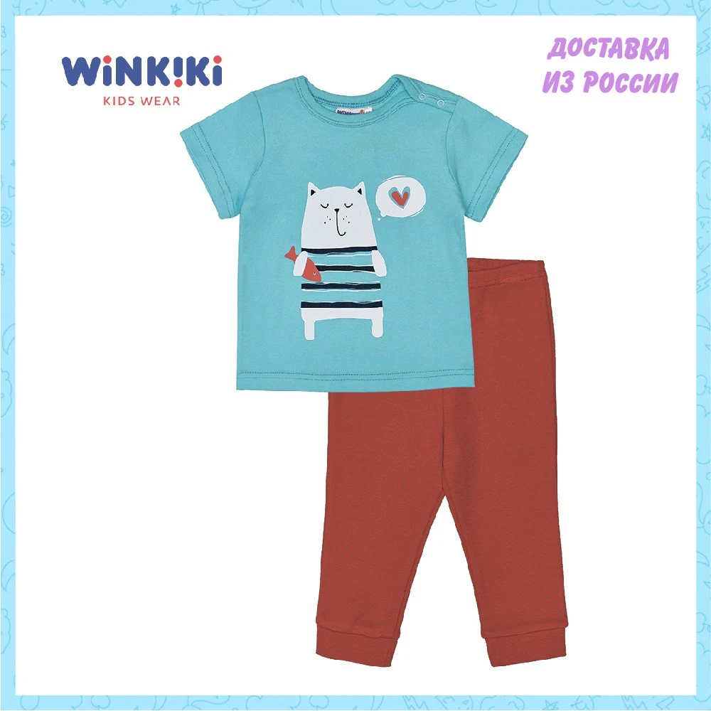Пижама WINKIKI ясельная (футболка брюки) | Мать и ребенок