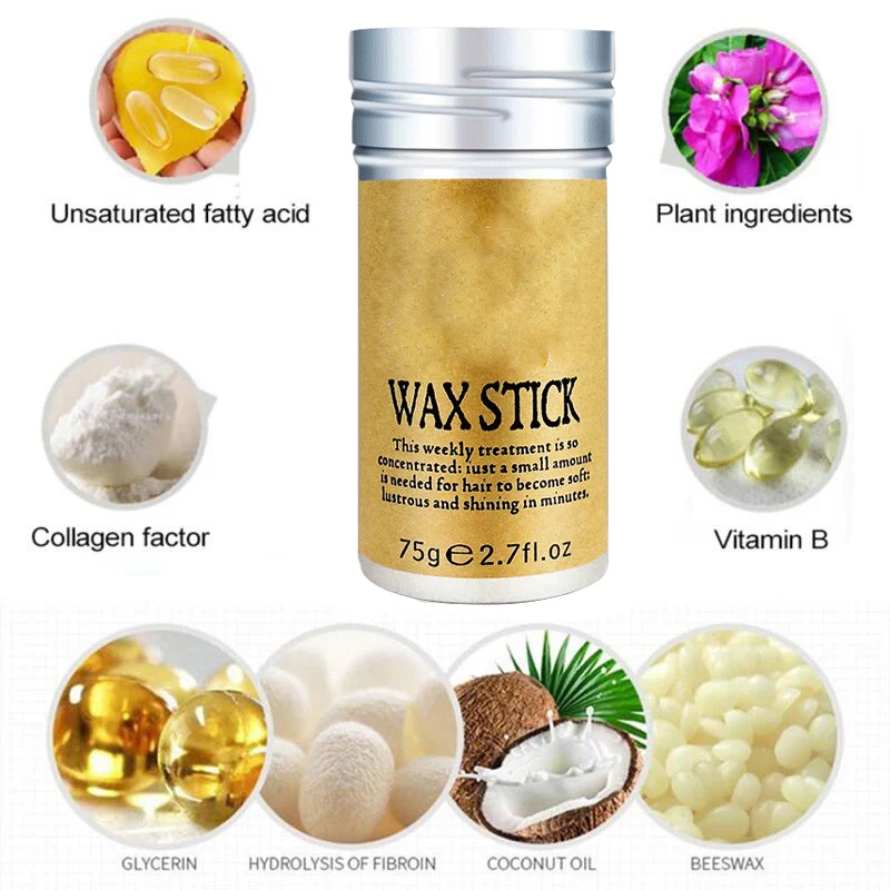 воск для укладки волос Палочка с сильным удержанием 75 г | Шиньоны и парики