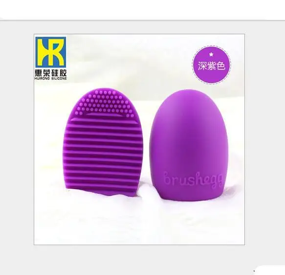 Dark Purple Силиконовая мини-электрическая Массажная щетка для чистки лица с яйцом, водостойкие силиконовые очищающие инструменты - Handle Color: Dark Purple