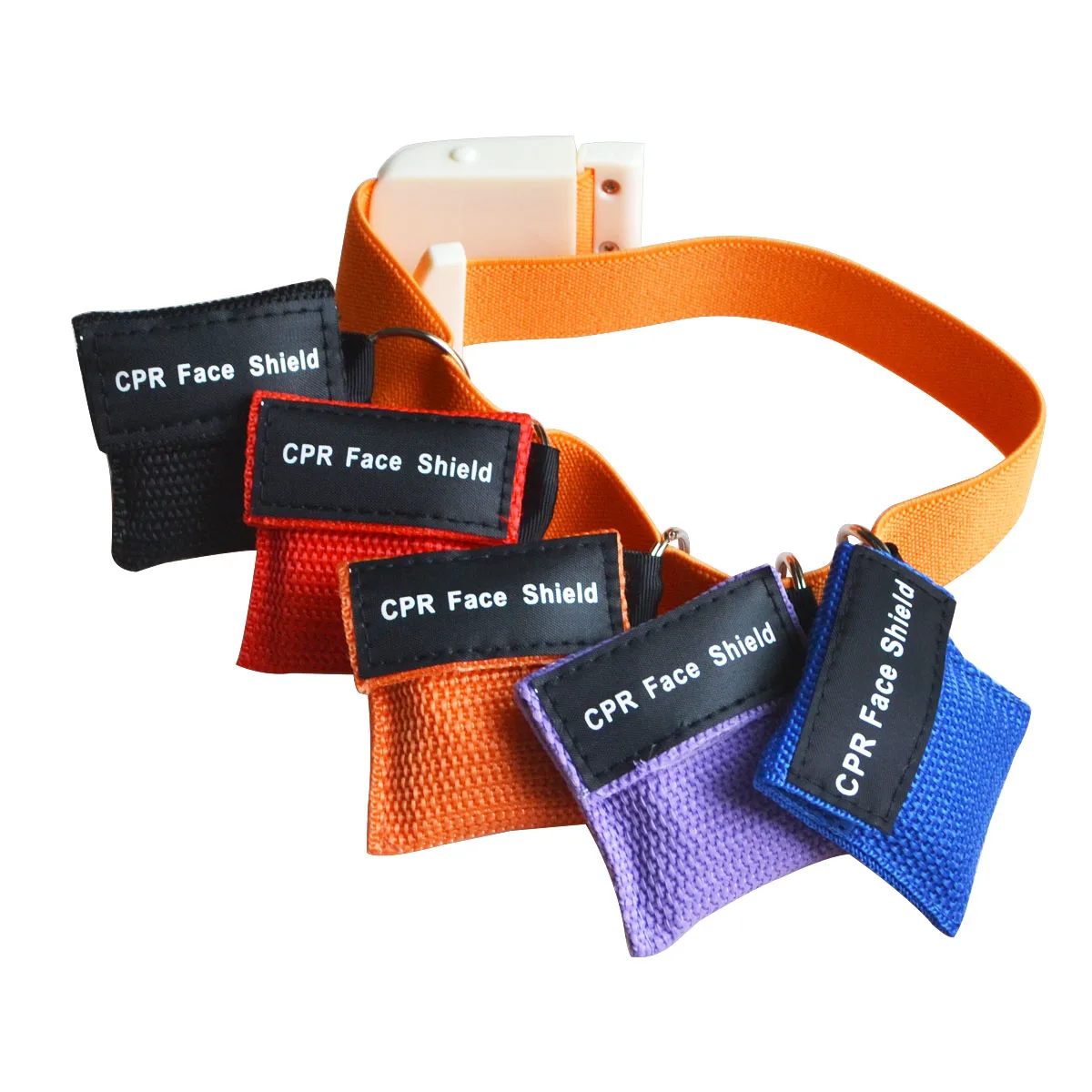 Маска для защиты лица CPR 5 шт. брелок ключей 1 жгутик с пряжкой первой помощи