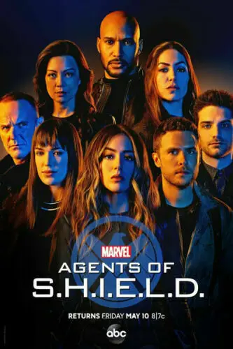 Агенты S.H.I.E.L.D. Сезон 6 ТВ-серия Show Shield шелковая ткань яркая декоративная наклейка |