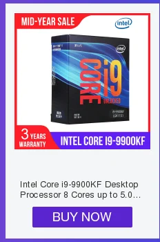 Процессор Intel Core i5-9600KF для настольных ПК 6 ядер до 4,6 ГГц Turbo разблокирован без процессора Графика LGA1151 серии 300 95 Вт