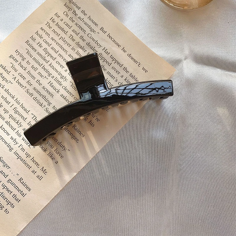 

High Quality Geometric Acetate Hair Claws Large Long Hair Crabs Clips Leopard Grain Hair Clamps For women Hair Accessories