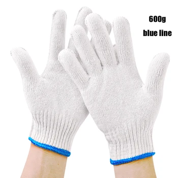 1 Pair White Yarn Gloves Inspection Cotton Work Gloves Driver Lightweight Hight Quality Apparel Accessories 6