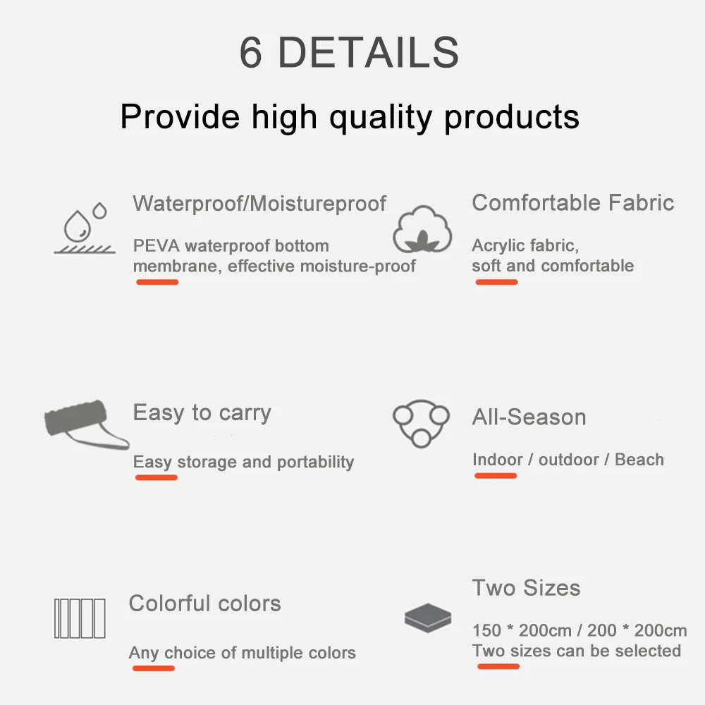 구매 피크닉 매트 캠핑 야외 담요 방수 꽃 비치 매트 소프트 휴대용 지상 매트 여행 두꺼운 패드